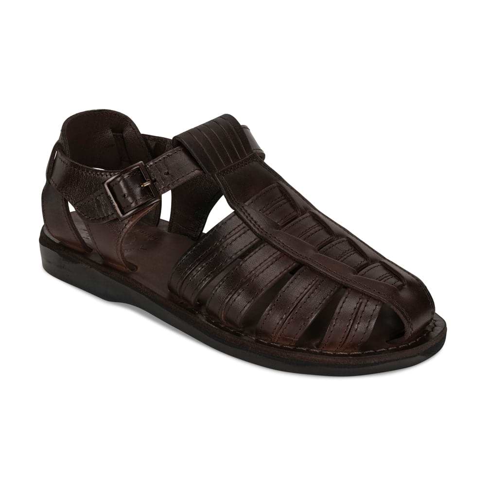 Mens Leather Sandals | Barak - Men's Leather Closed Toe Sandal | Brown | Leather Sandals Mens Leather Sandals | Barak - Men's Leather Closed Toe Sandal | Brown | Leather Sandals
