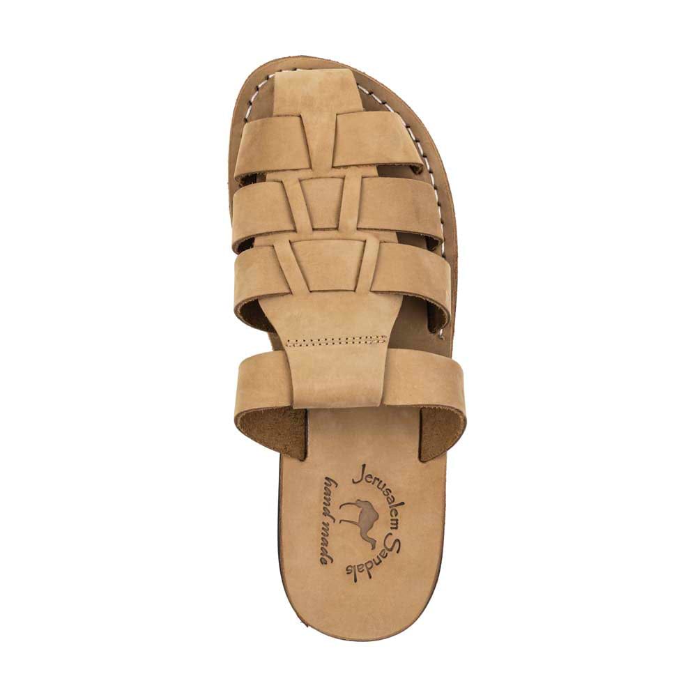 Michael Slide Leather Pacific Slide Sandal Yellow Nubuck