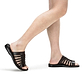 Adam - Caged Leather Slide Sandal | Brown