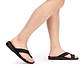Echo - Asymmetrical Toe Loop Sandal | Black Nubuck