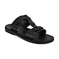 The Wayfarer - Bold Leather Ring Sandal | Black