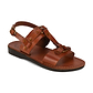 Lyra - Riveted Comfort Leather Sandal | Honey
