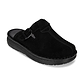 Nomad - Front Seam Suede Leather Clog | Black Suede