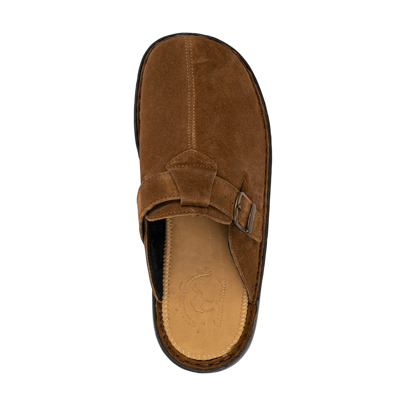 Nomad - Front Seam Suede Leather Clog | Honey Suede