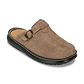 Nomad - Front Seam Suede Leather Clog | Olive Suede