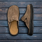 Nomad - Front Seam Suede Leather Clog | Olive Suede