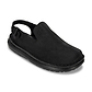 Anchor - Back-Strap Leather Clog | Black Nubuck