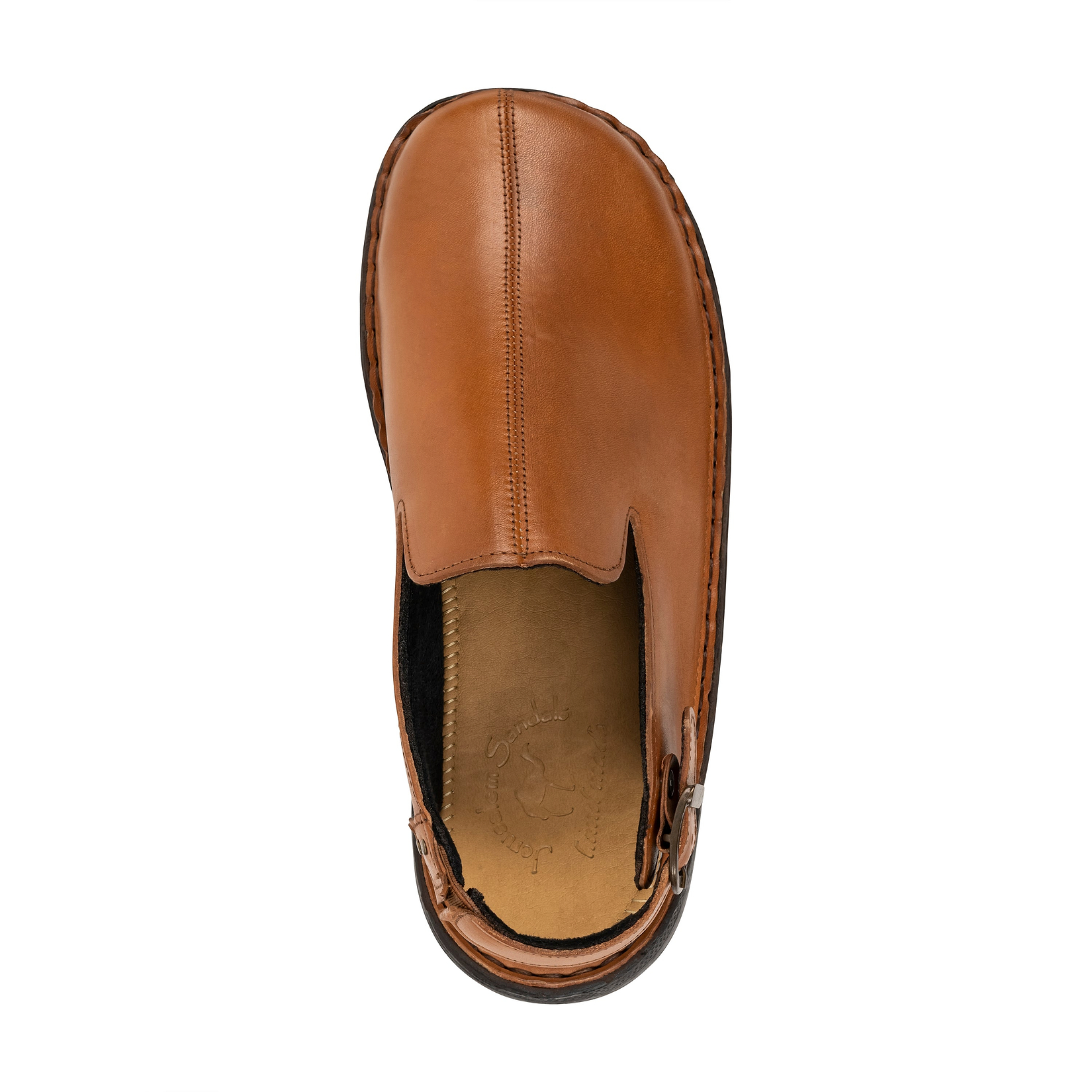 Anchor - Back-Strap Leather Clog | Honey