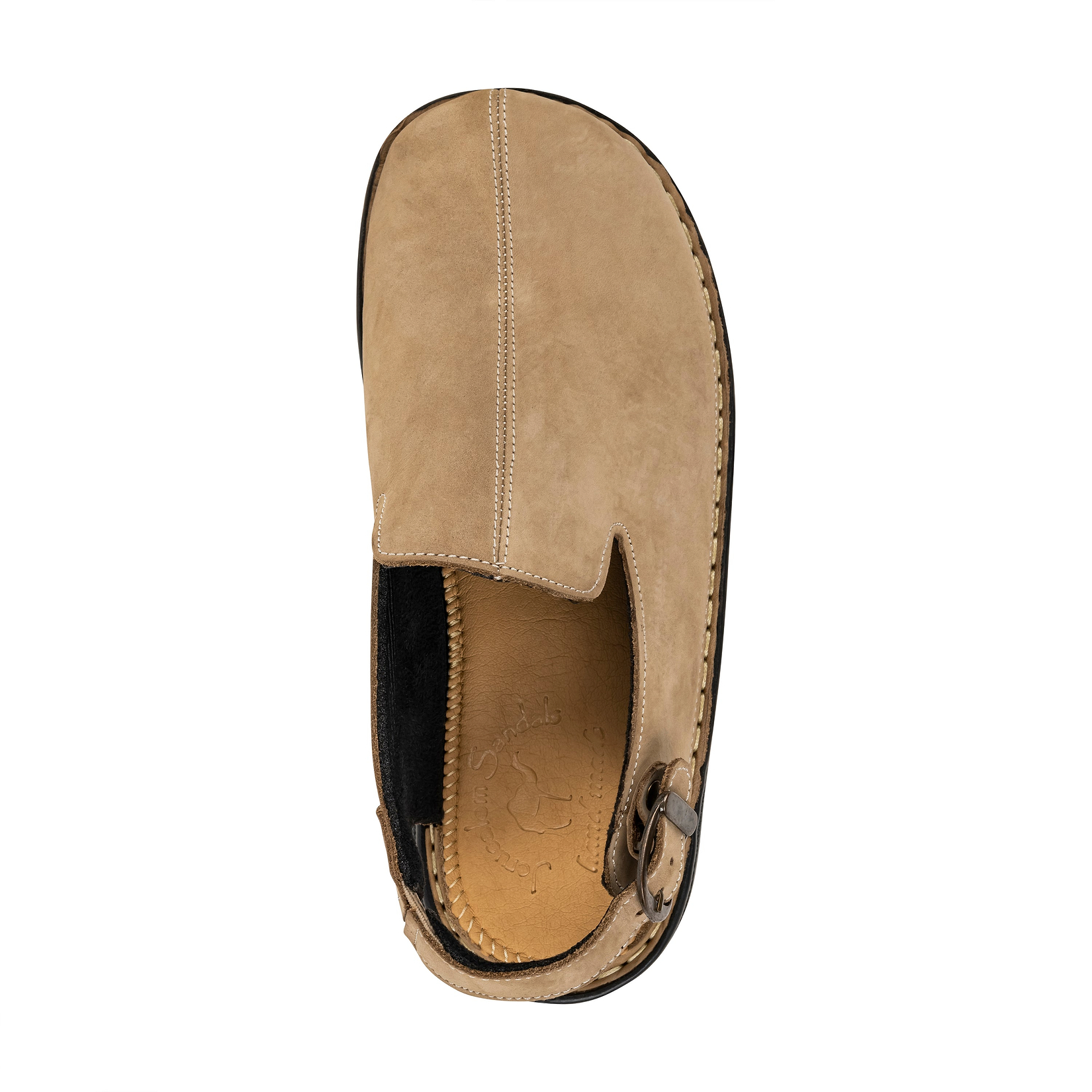 Anchor - Back-Strap Leather Clog | Olive Nubuck