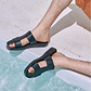 Genesis - Leather Closed Toe Sandal | Black