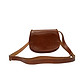 Curved Caramel Crossbody | Brown