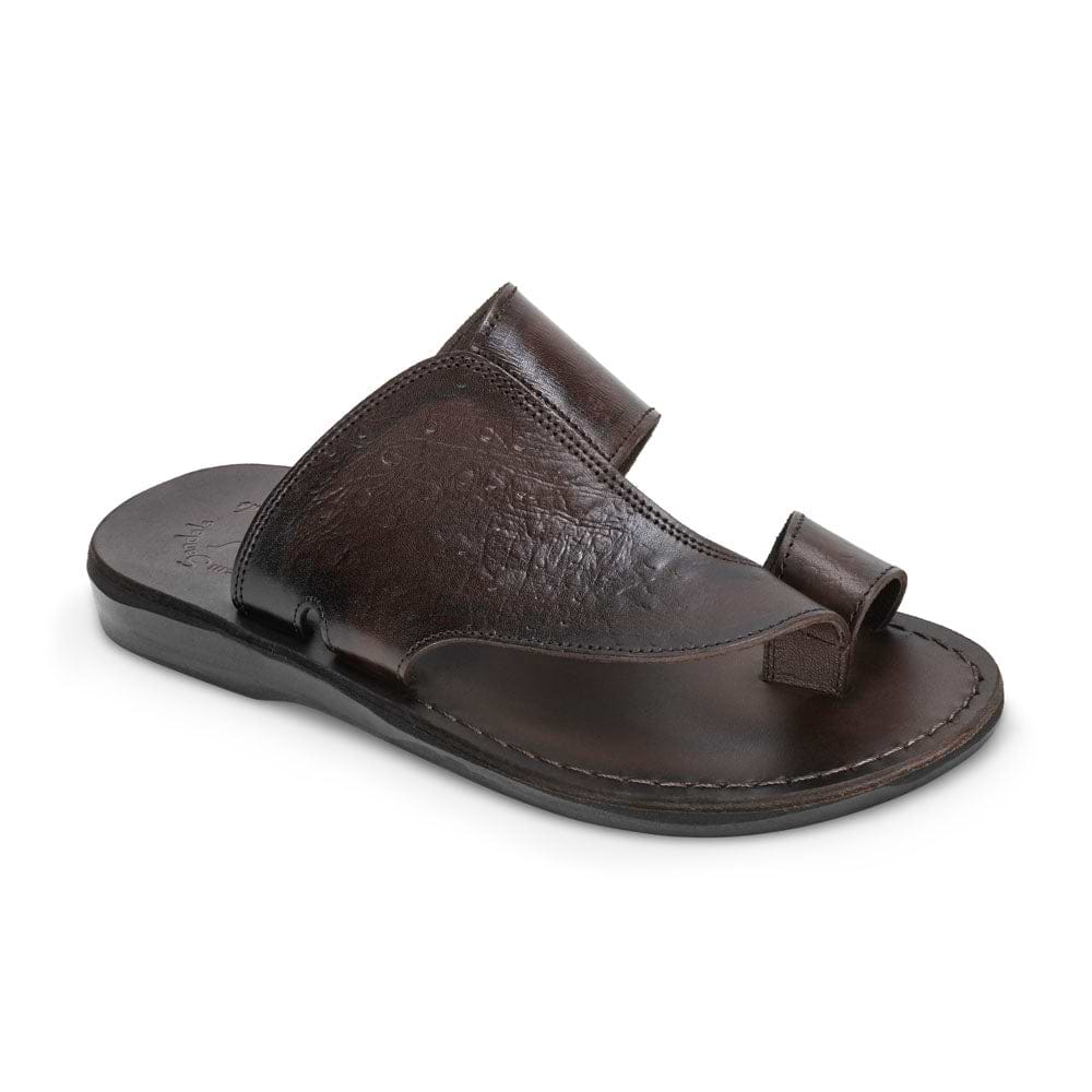Jerusalem Sandals Peter Leather Toe Strap Sandal Men\'s 43 (10) Brown (HTF Size) Peter - Men main image 2