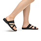 The Good Shepherd - Leather Toe Loop Sandal | Black Nubuck