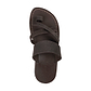The Good Shepherd - Leather Toe Loop Sandal | Brown Nubuck