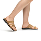 The Good Shepherd - Leather Toe Loop Sandal | Yellow Nubuck