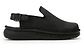 Anchor - Back-Strap Leather Clog | Black Nubuck
