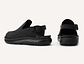 Anchor - Back-Strap Leather Clog | Black Nubuck