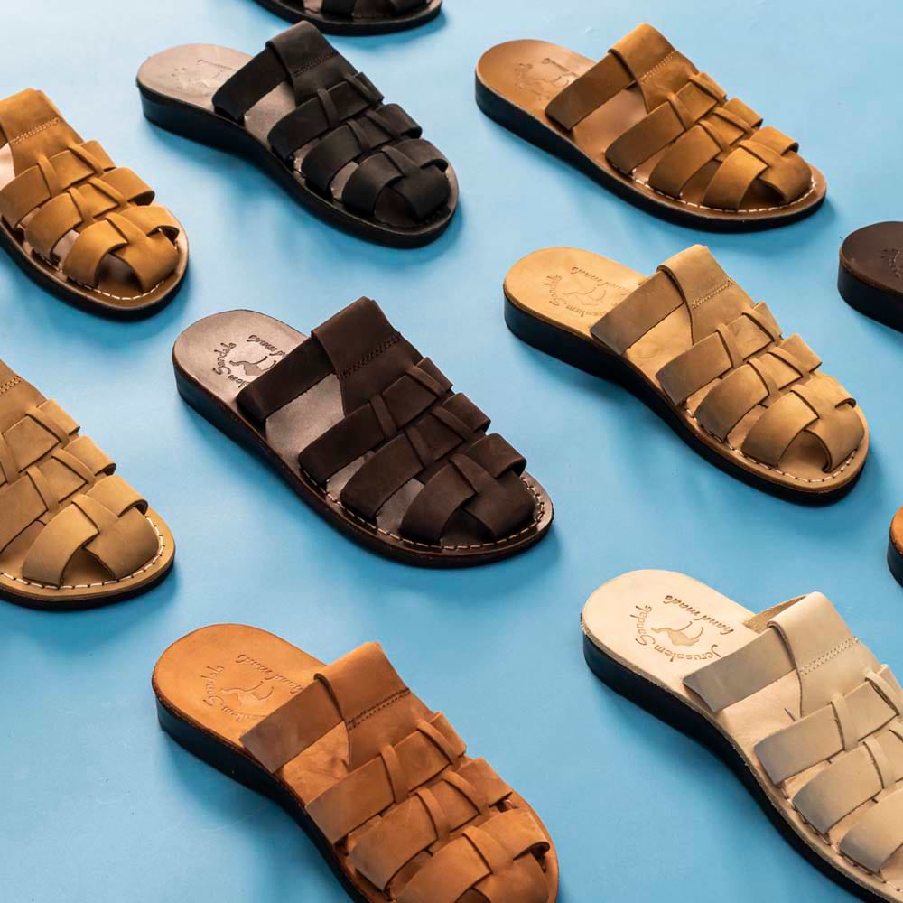 Michael Slide - Leather Pacific Slide Sandal | Oiled Brown