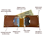 The Unicus Wallet - Handcrafted Seamless Leather Wallet | Honey