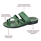 The Good Shepherd - Leather Toe Loop Slide | Green