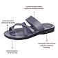 The Good Shepherd - Leather Toe Loop Slide | Grey