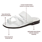The Good Shepherd - Leather Toe Loop Sandal | White