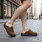 Nomad - Front Seam Suede Leather Clog | Honey Suede