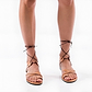 Ramah - Leather Cut Out Sandal | Tan