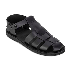 Daniel - Leather Fisherman Sport Sandal | Black display picture 2