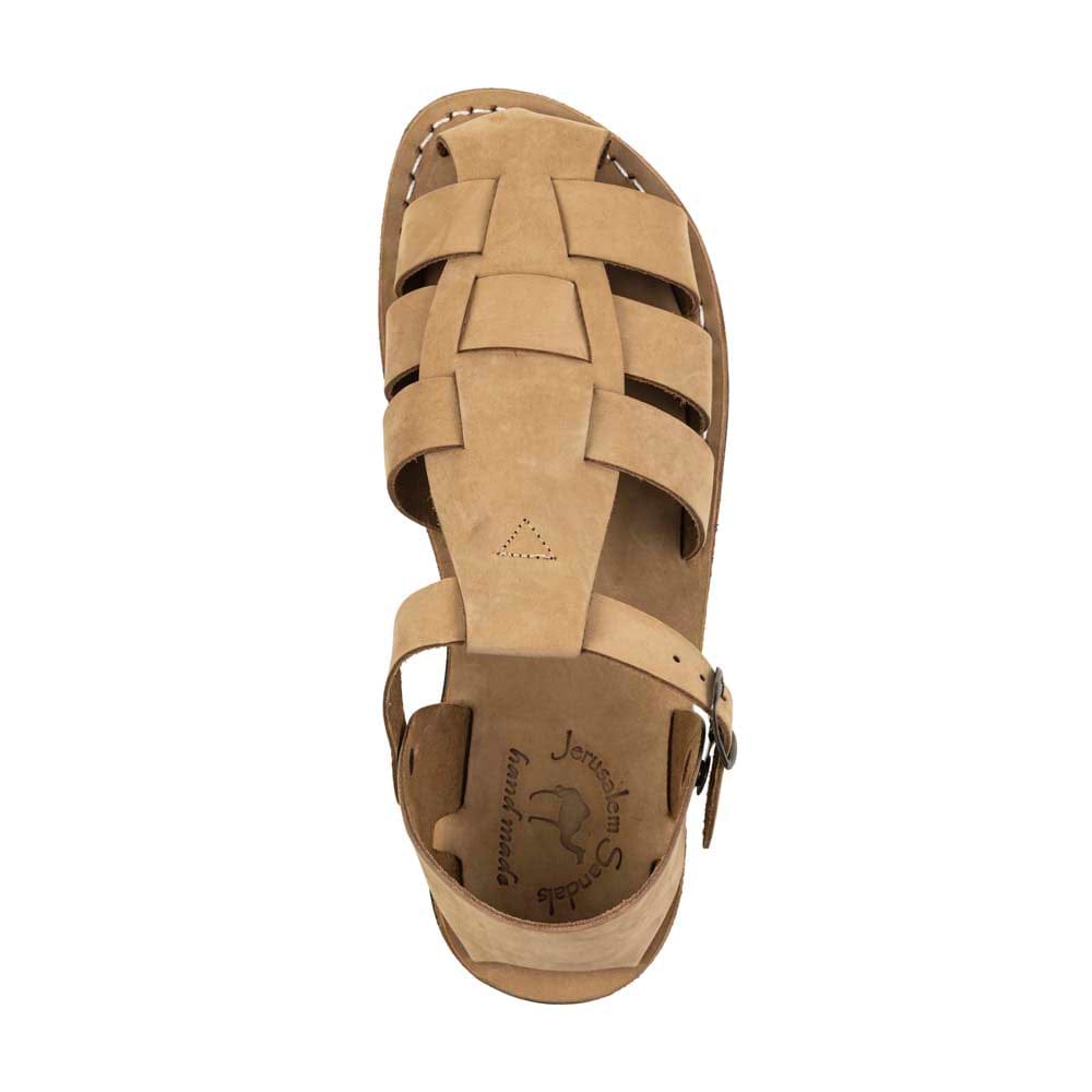 Daniel - Leather Closed Toe Sandal | Yellow Nubuck display picture 2
