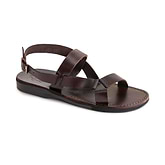 Jubal - Leather Open Toe Sandal | Brown