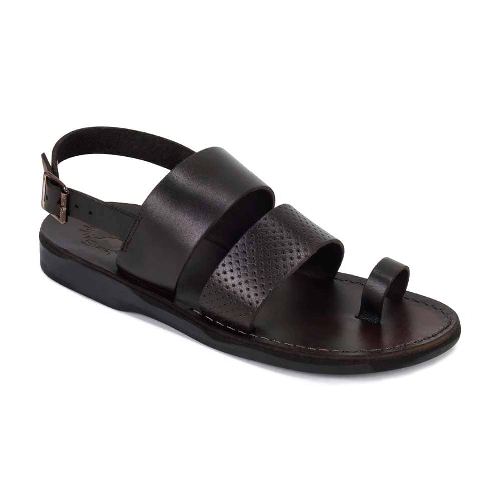 Simon | Brown Leather Buckle Sandal