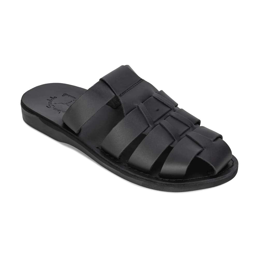 Michael Slide Leather Pacific Slide Sandal Black