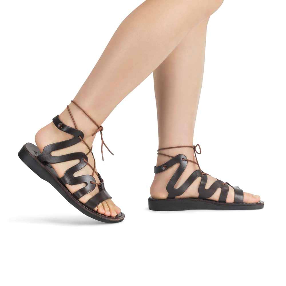 Women's Leather Gladiator Sandals - Emma Brown