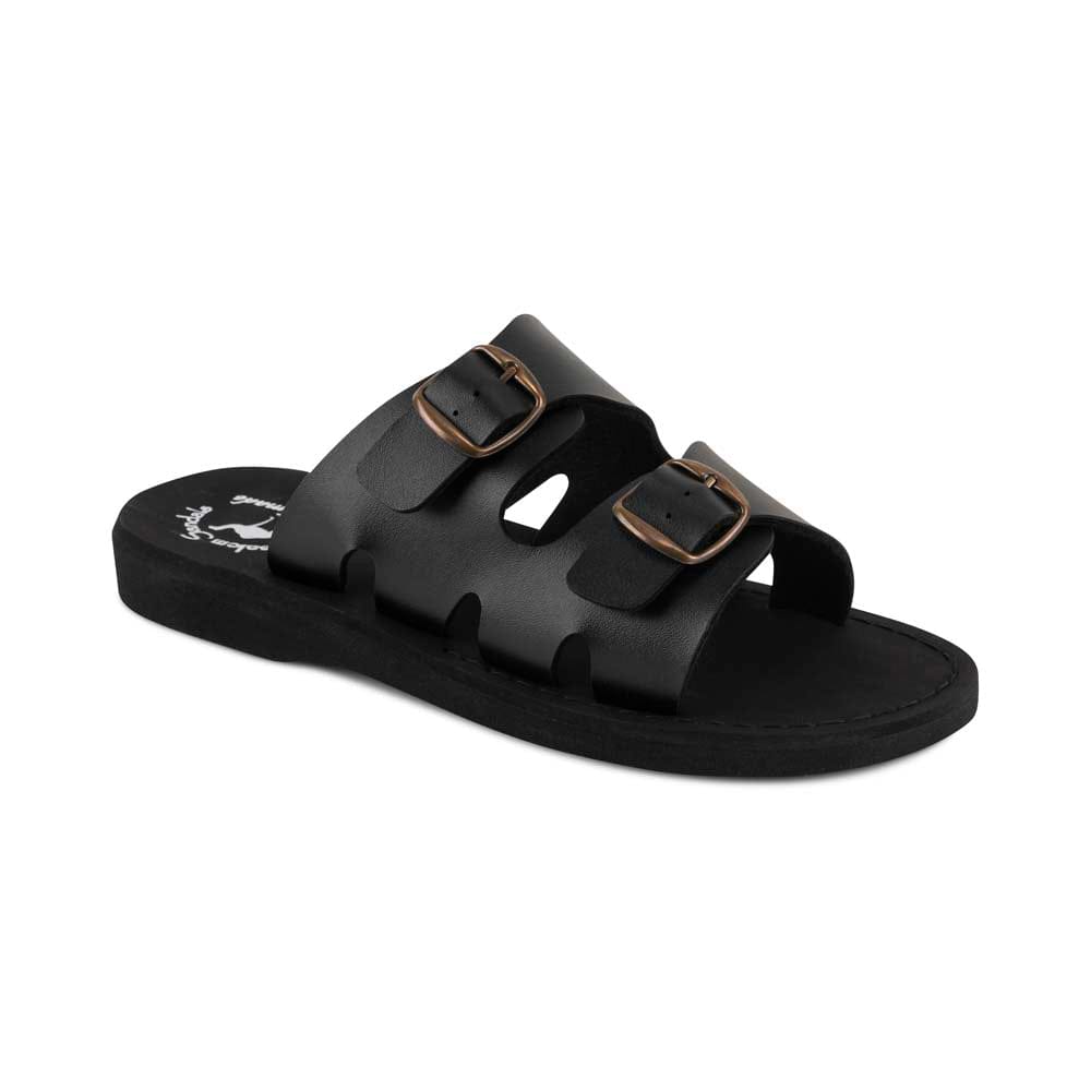 Barnabas - Vegan Leather Slide Sandal - Black