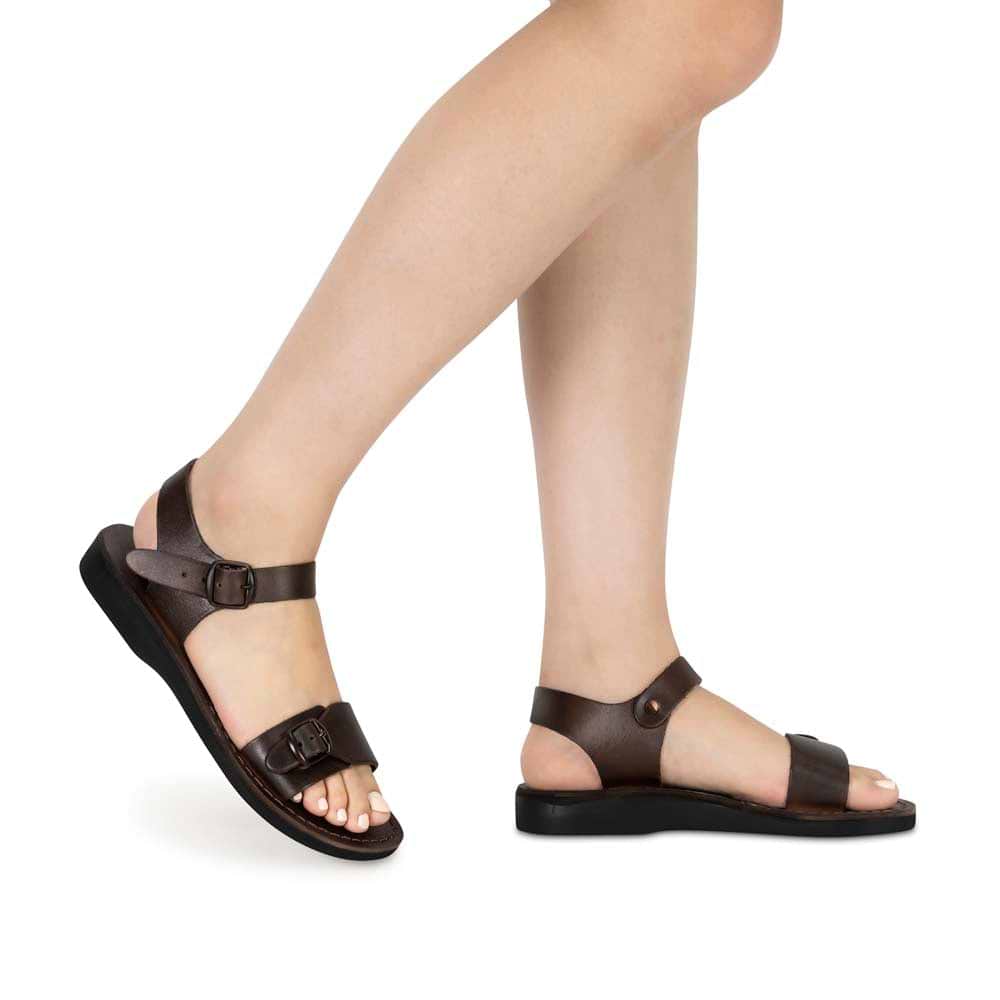 The Original - Leather Adjustable Strap Sandal - Womens Sandals, Women's, Size: 38, Brown