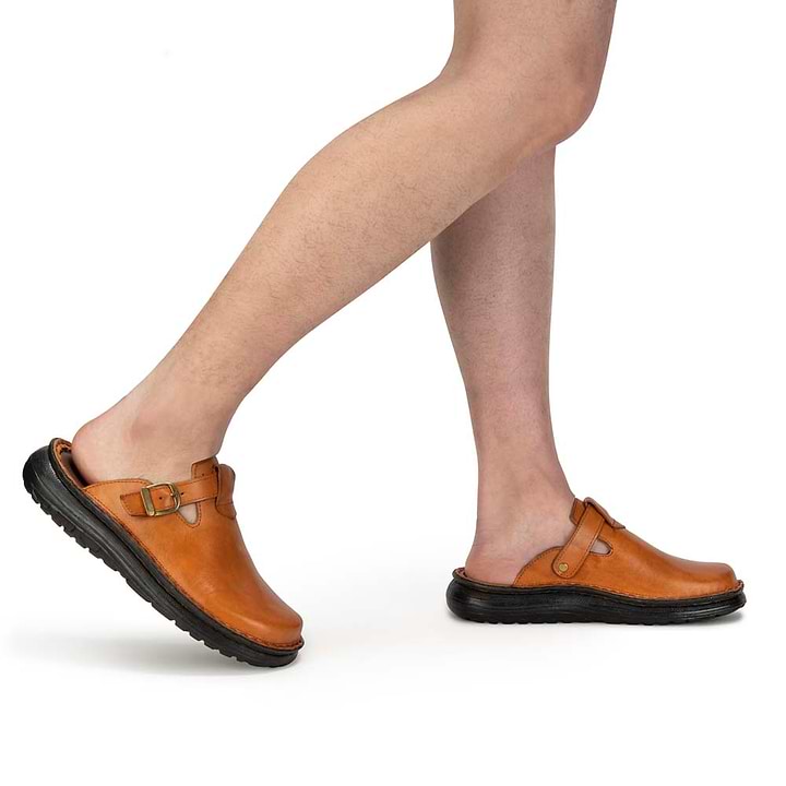 Leather Clogs - Mens