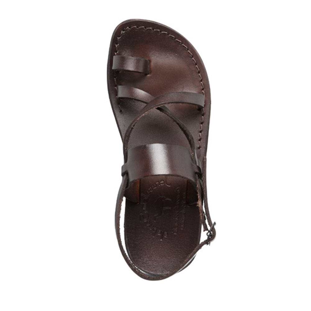 Bethany - Women's Brown Leather Cross Strap Sandal Bethany - Women's Brown Leather Cross Strap Sandal