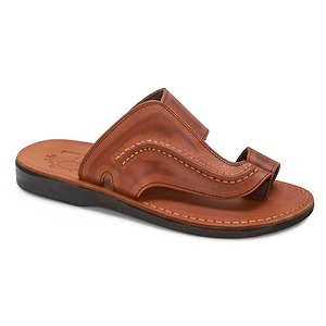 Jerusalem Sandals Peter Leather Toe Strap Sandal Men\'s 43 (10) Brown (HTF Size) Amazon.com | Peter - Leather Toe Strap Sandal - Mens Sandals  main image 4