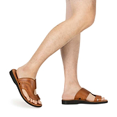 Jerusalem Sandals Peter Leather Toe Strap Sandal Men\'s 43 (10) Brown (HTF Size) Peter - Men main image 4