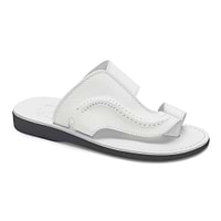 Peter - Leather Toe Strap Sandal | White display picture 2