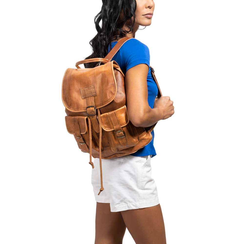 Soft Leather Drawstring Backpack - Soft Leather Drawstring Backpack - Brown, Size Regular | Jerusalem Sandals Soft Leather Drawstring Backpack - Soft Leather Drawstring Backpack - Brown, Size Regular | Jerusalem Sandals