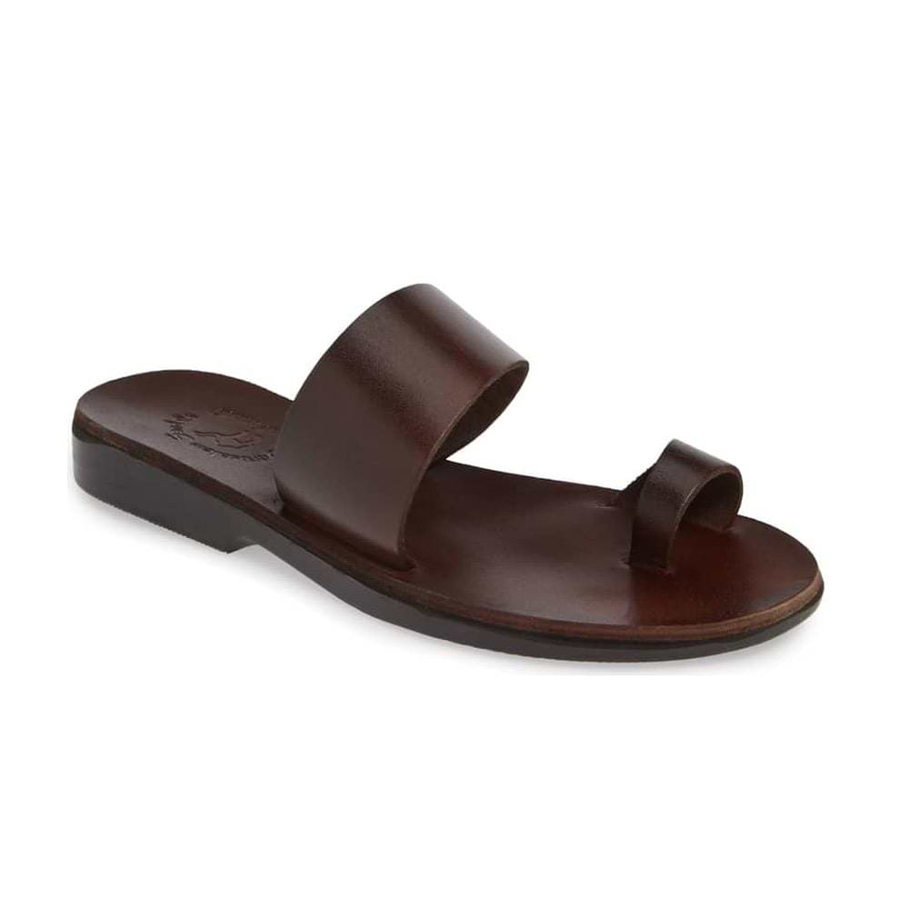 Jerusalem Sandals｜SANDALS (NO.1002 Abra Brown) Leather Women's Toe Loop Sandals - Abra Brown