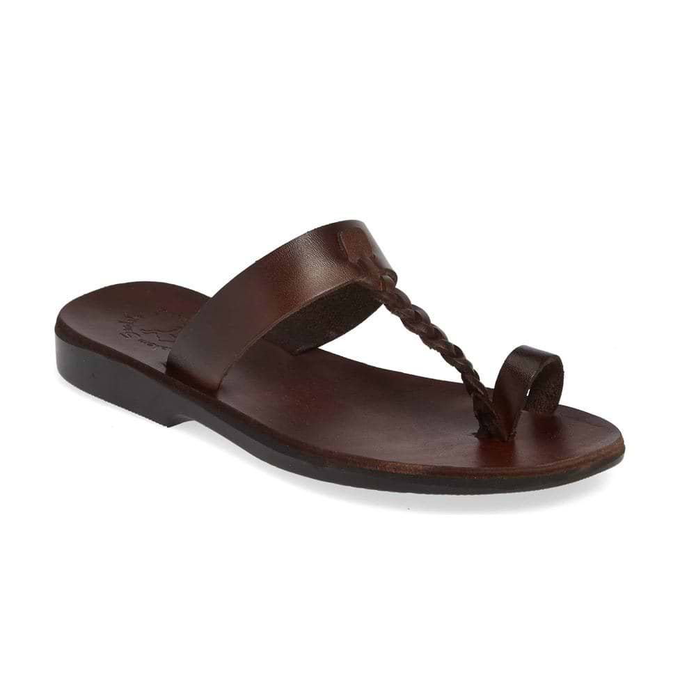 Ara Brown Leather Braided Sandal