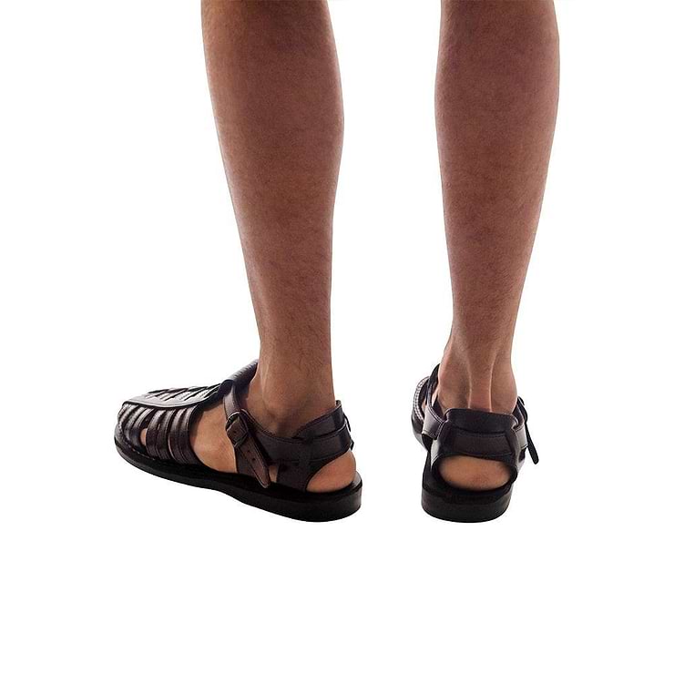 men's closed toe leather dress sandals Mens Closed Toe Dress Sandals - Leather Sandals