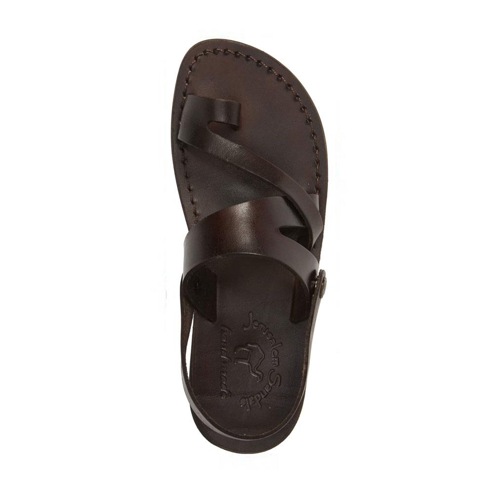 Benjamin - Men's Brown Leather Sandal - Removable Strap