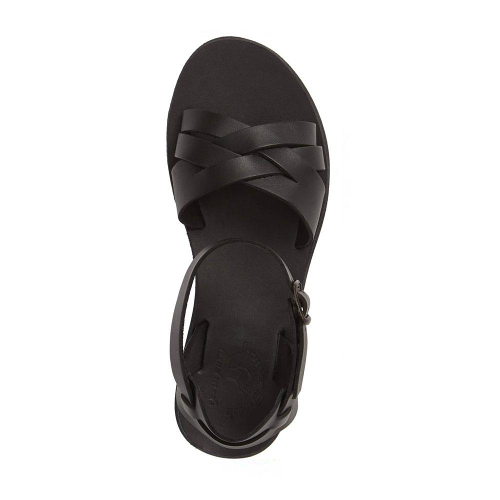 Chloe | Black Leather Adjustable Sandal