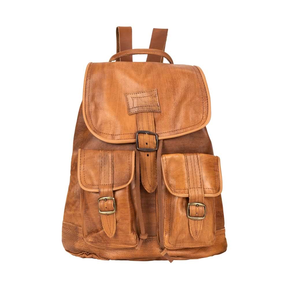 drawstring backpack faux leather Leather Drawstring Backpack, Brown