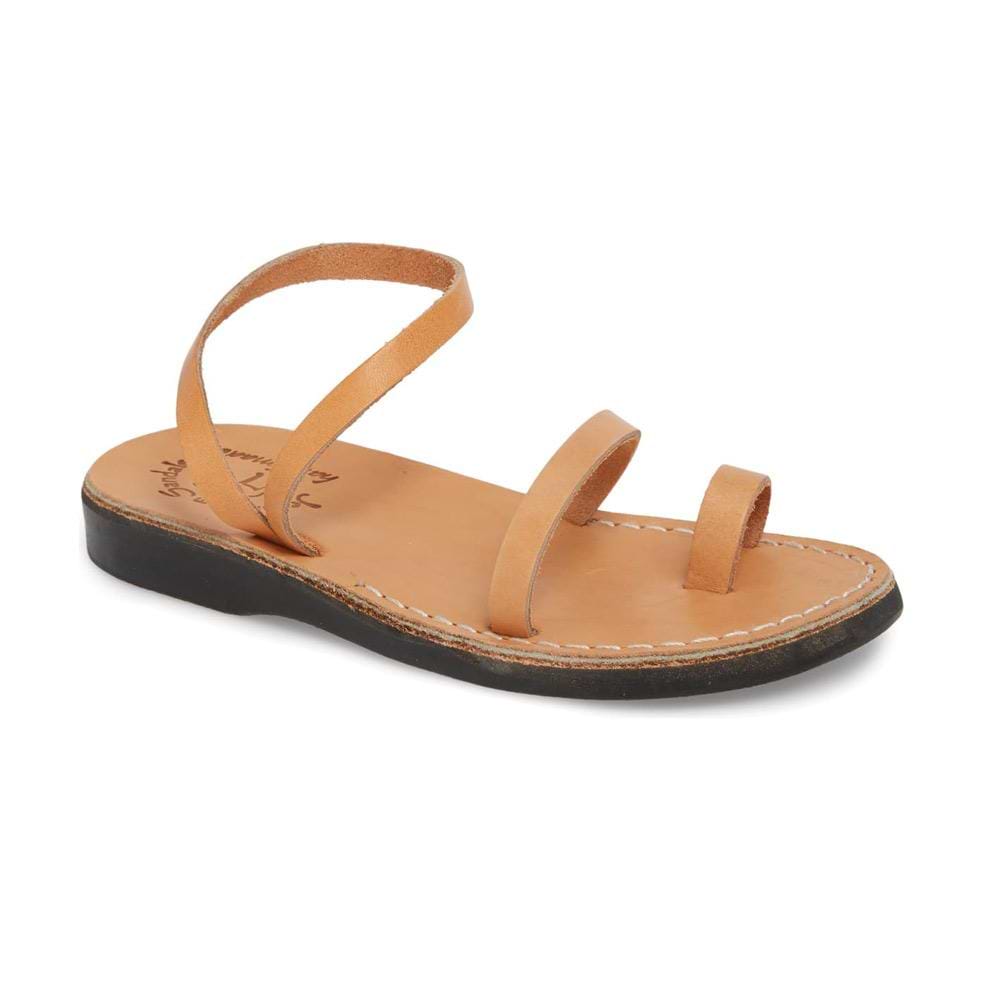 Ella | Tan Leather Ankle Strap Sandal display picture 3