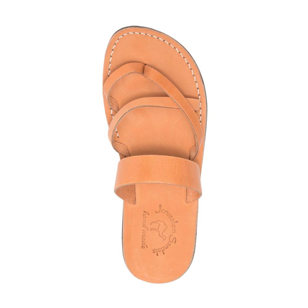 Exodus Jerusalem Sandals brown leather size 44 Exodus Leather Strappy Toe Loop Sandal - Brown main image 2